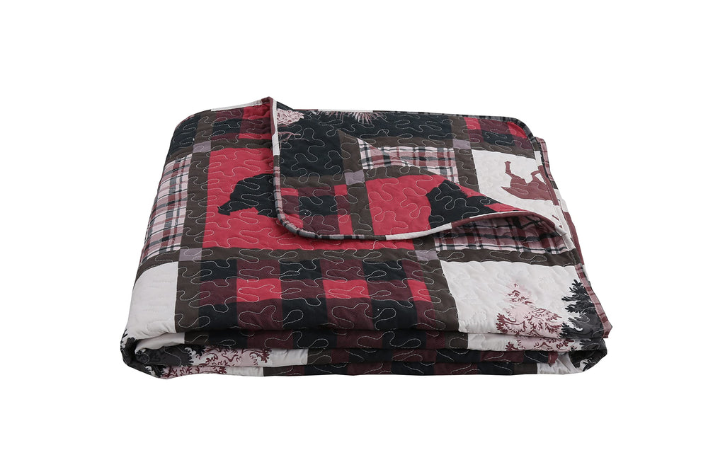 Coverlet Bedspread with 2 Quilted Shams - From Where - 