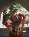 Cowboy Hat with Distressed Ruff Leather - From Where - 
