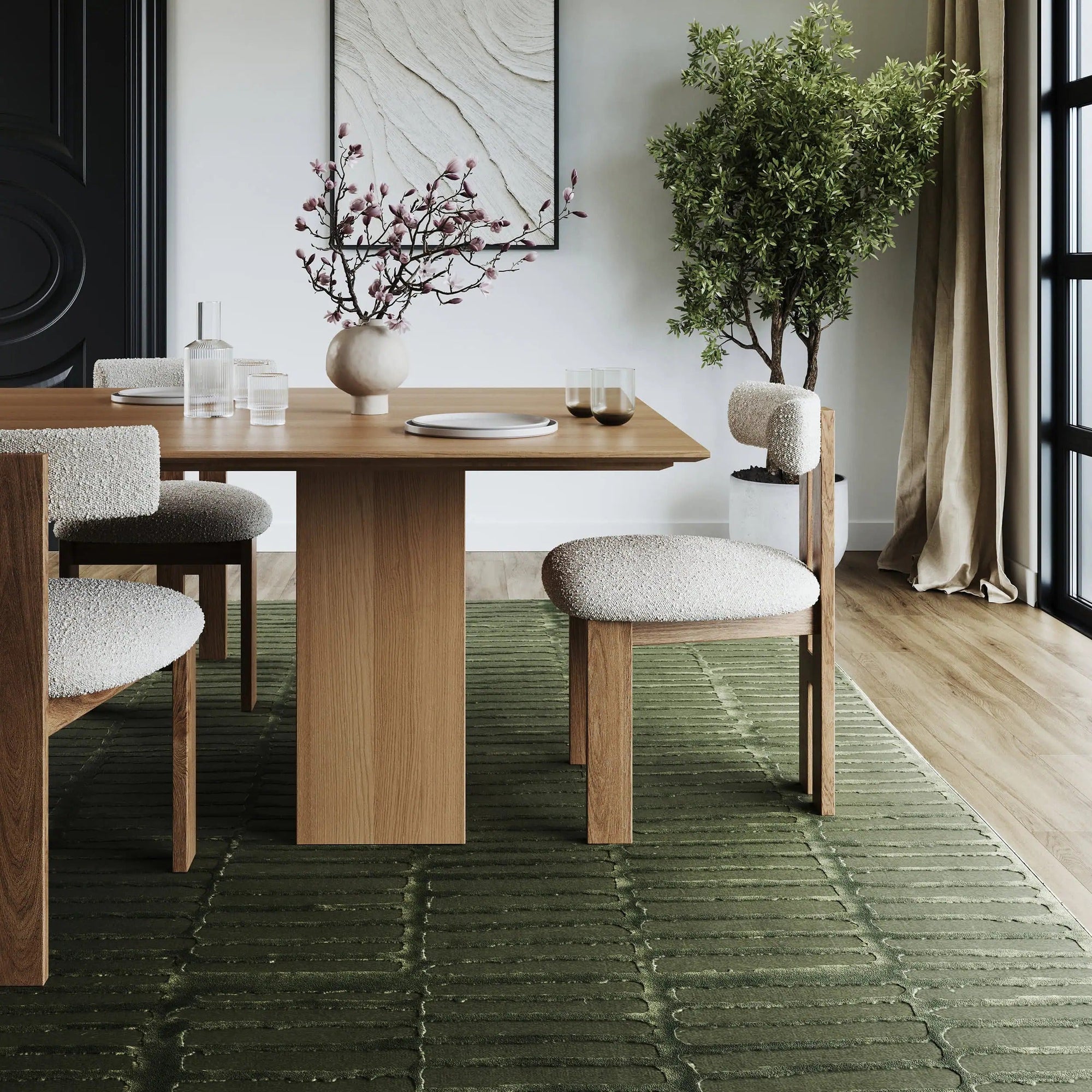 Cranbury Plush Textured Washable Rug - From Where Finds -