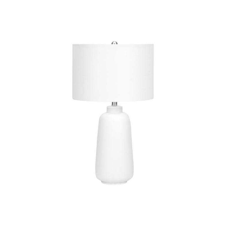 Cream Ceramic Base Table Lamp - From Where - 