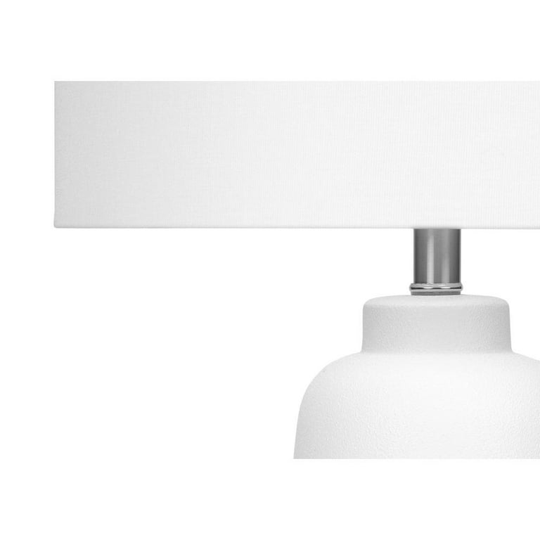 Cream Ceramic Base Table Lamp - From Where - 