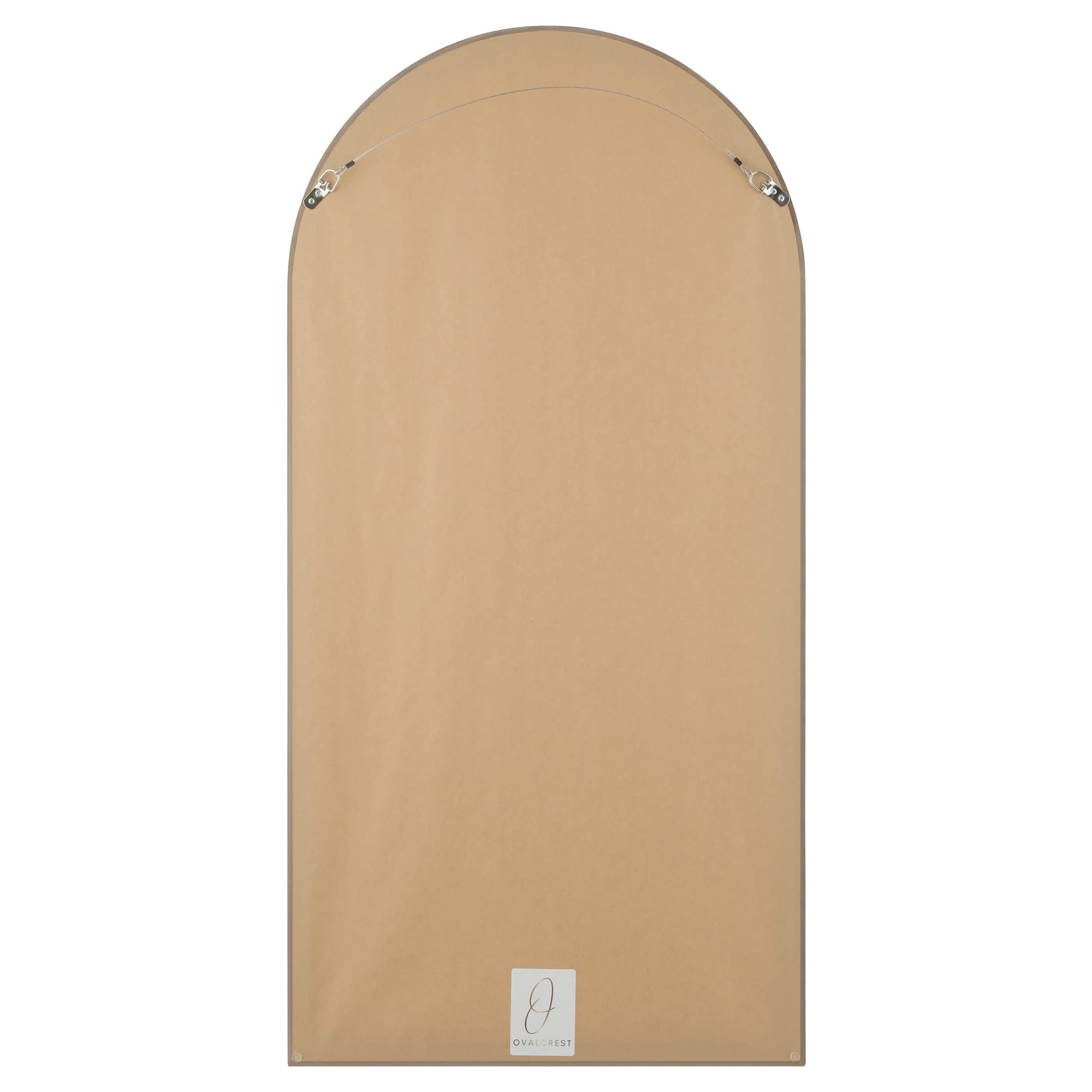 Crescent Wooden Beveled Wall Mirror - From Where - 