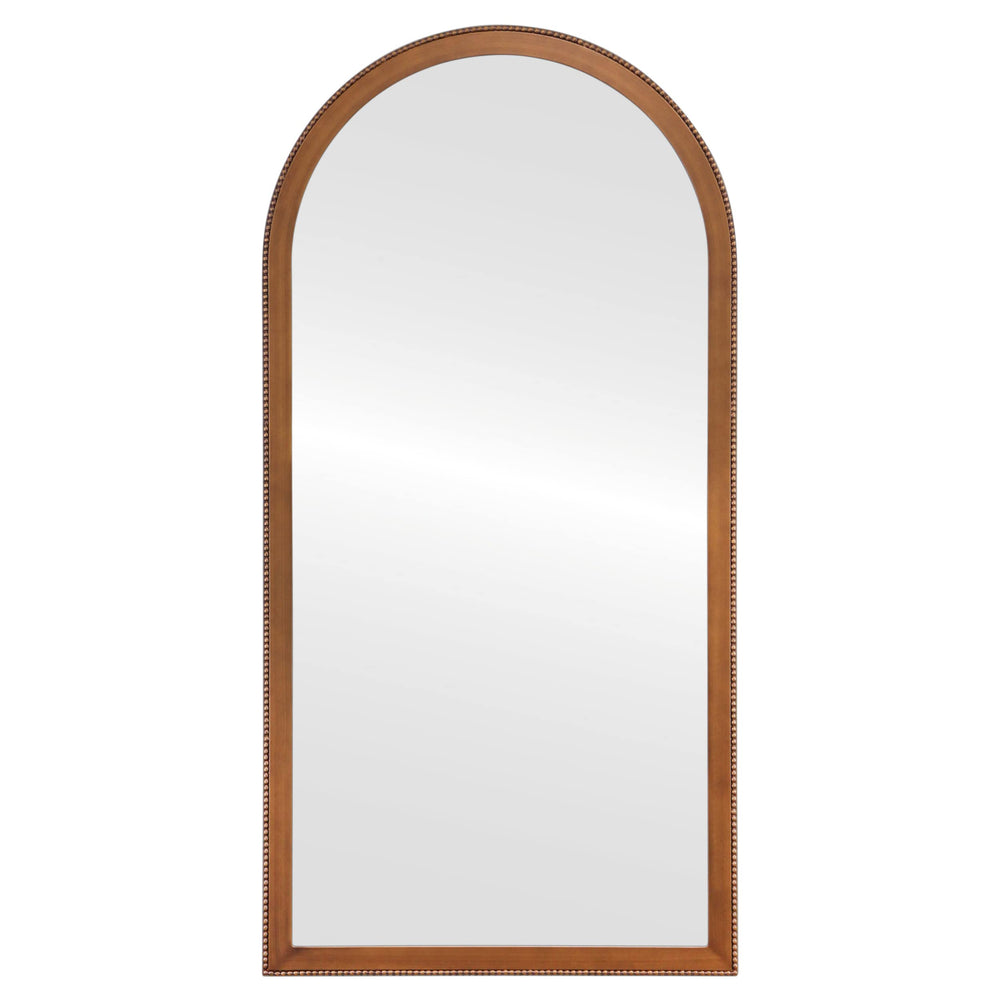 Crescent Wooden Beveled Wall Mirror - From Where - 
