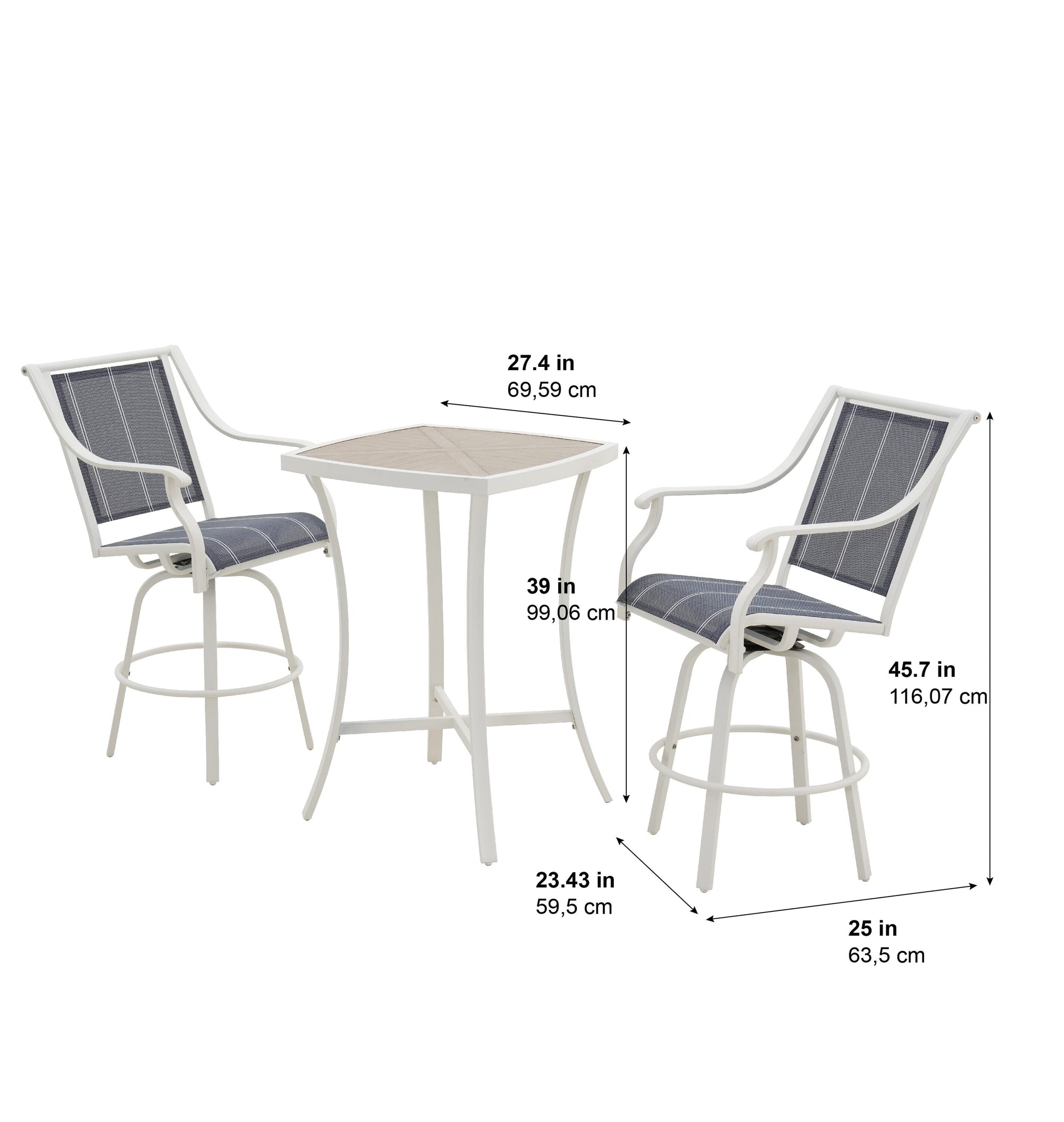 Crestview 3 - Piece Bar Height Patio Set - From Where - 