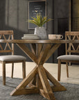 Cross - Buck Base Dining Table - From Where - 