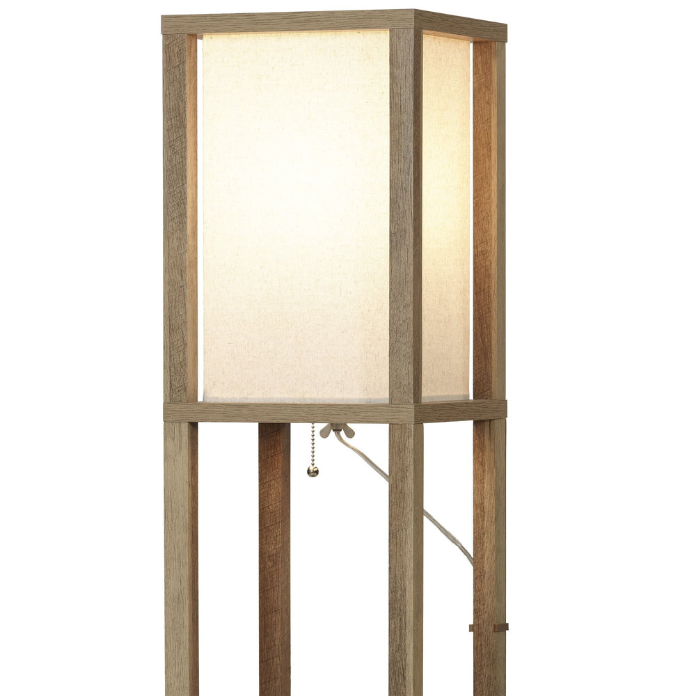 Crossmill Shelf Modern Floor Lamp - From Where -