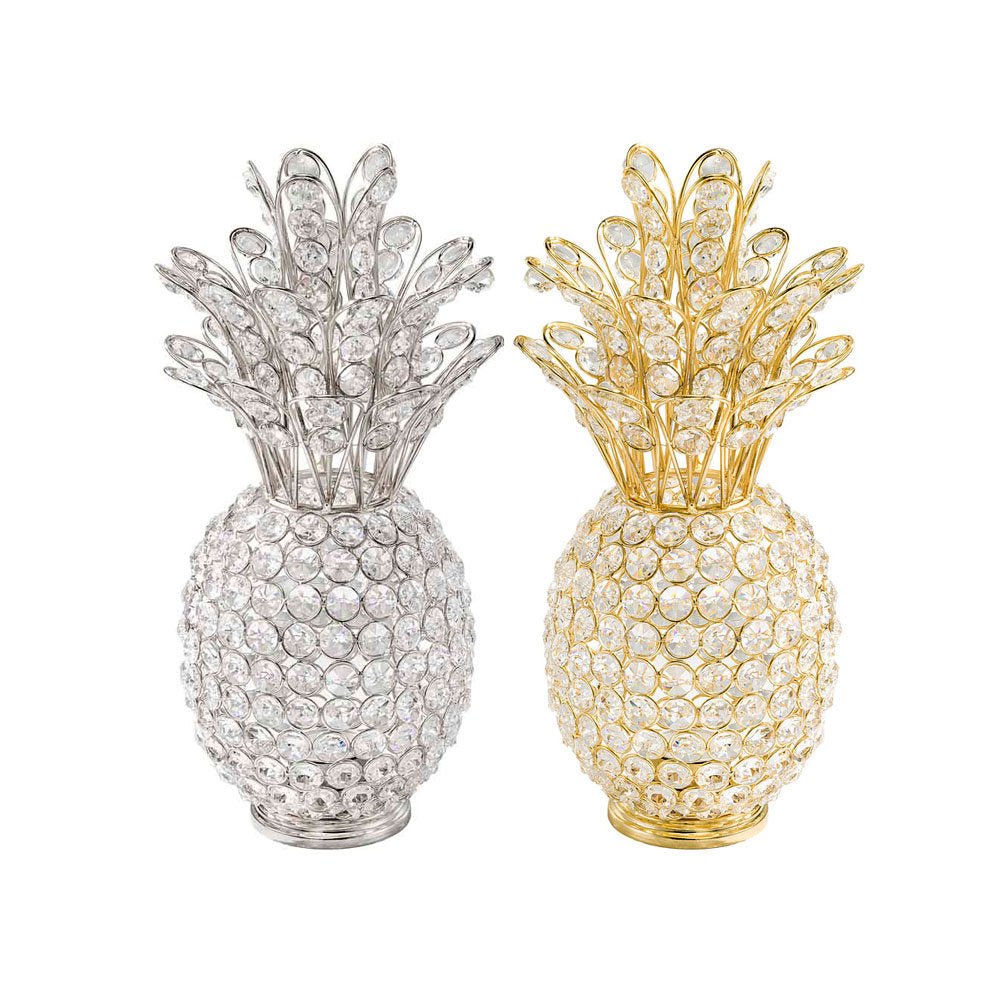 Crystal Gold Pineapple Figurines - From Where - 