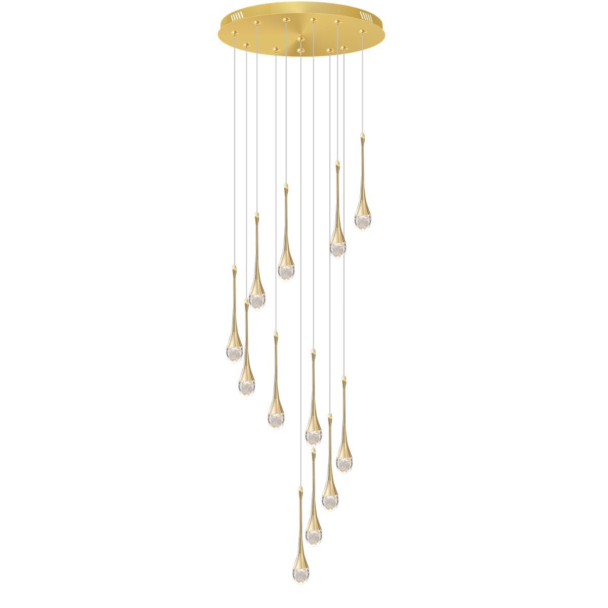 Crystal Raindrop Chandelier 120" - From Where - 