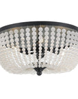 Crystorama Rylee 4 Light Matte Black Flush Mount - From Where - 