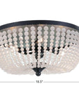 Crystorama Rylee 4 Light Matte Black Flush Mount - From Where - 