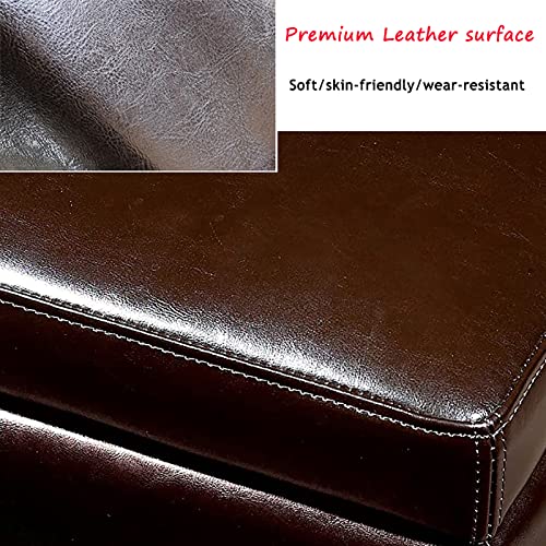 Cube Leather Storage Ottoman - From Where - 