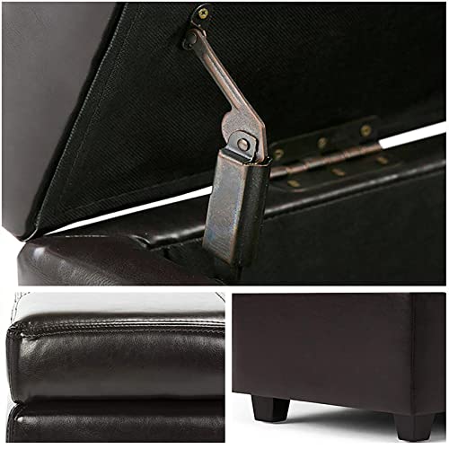 Cube Leather Storage Ottoman - From Where - 