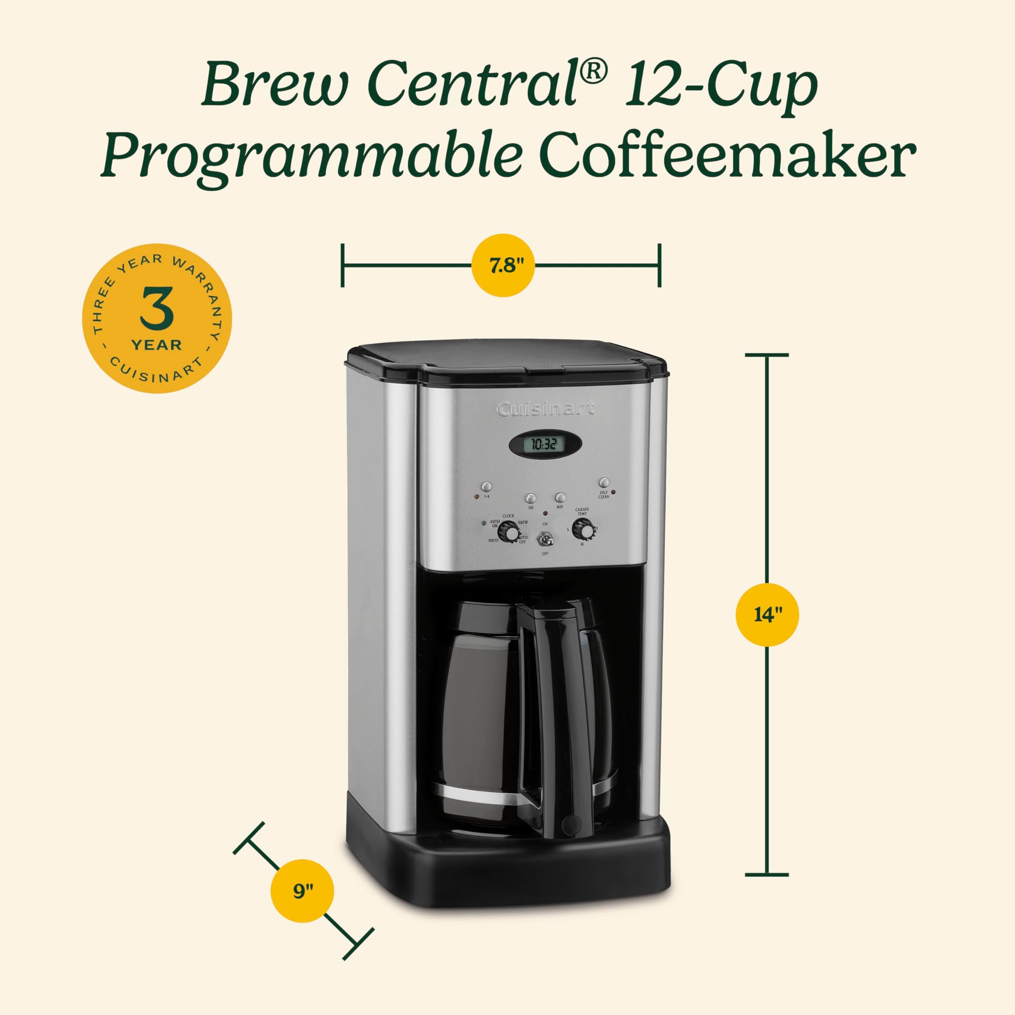 Cuisinart 12 - Cup Programmable Coffee Maker - From Where - 