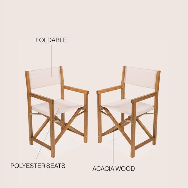 Cukor Teak Wood Director's Chair - From Where - 