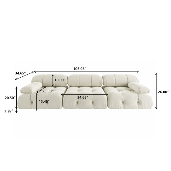 Cylan 104" Upholstered Sofa - From Where - 
