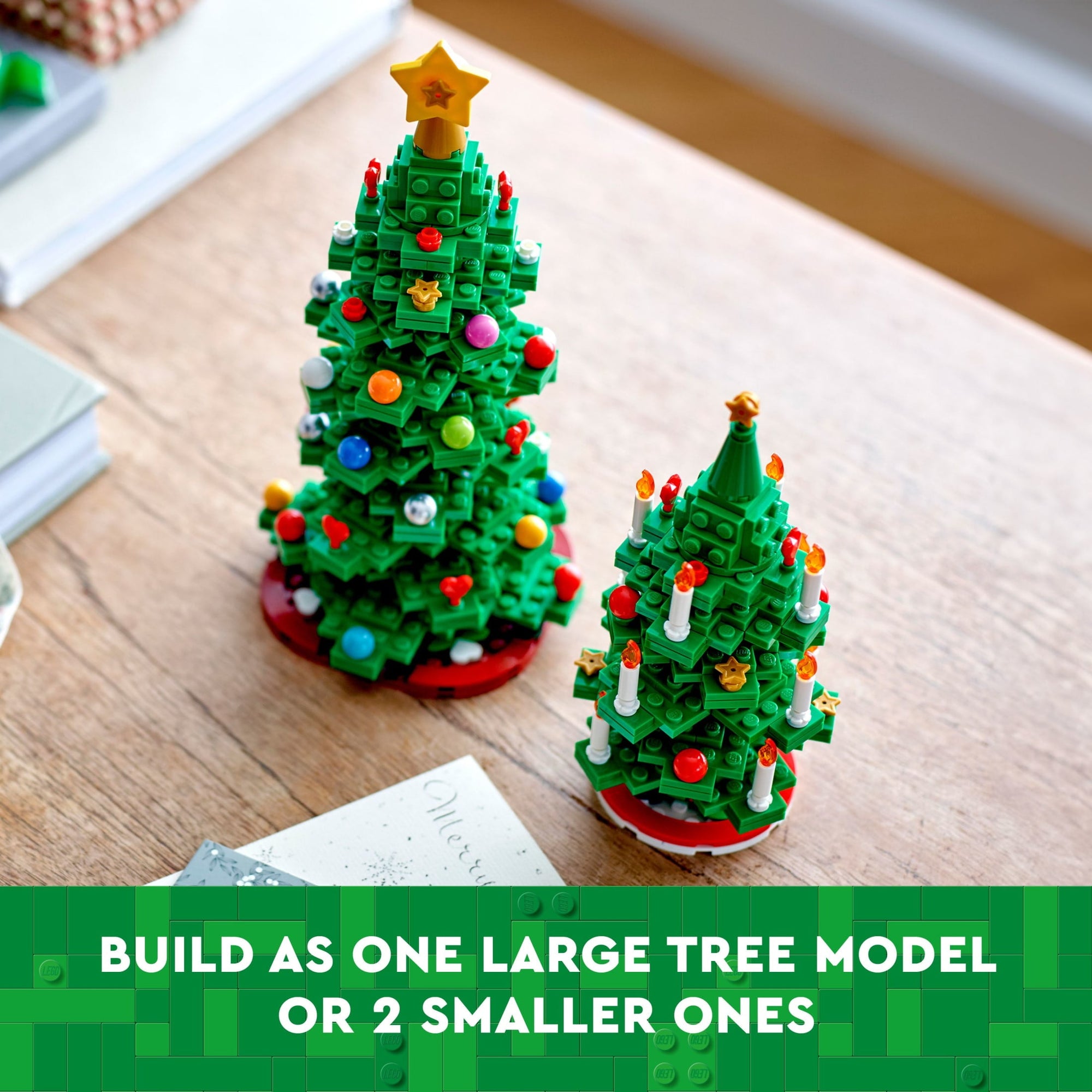 LEGO Christmas Tree Toy Building Set for Kids, Collectible Holiday Decor, 2 Building Options, 40573