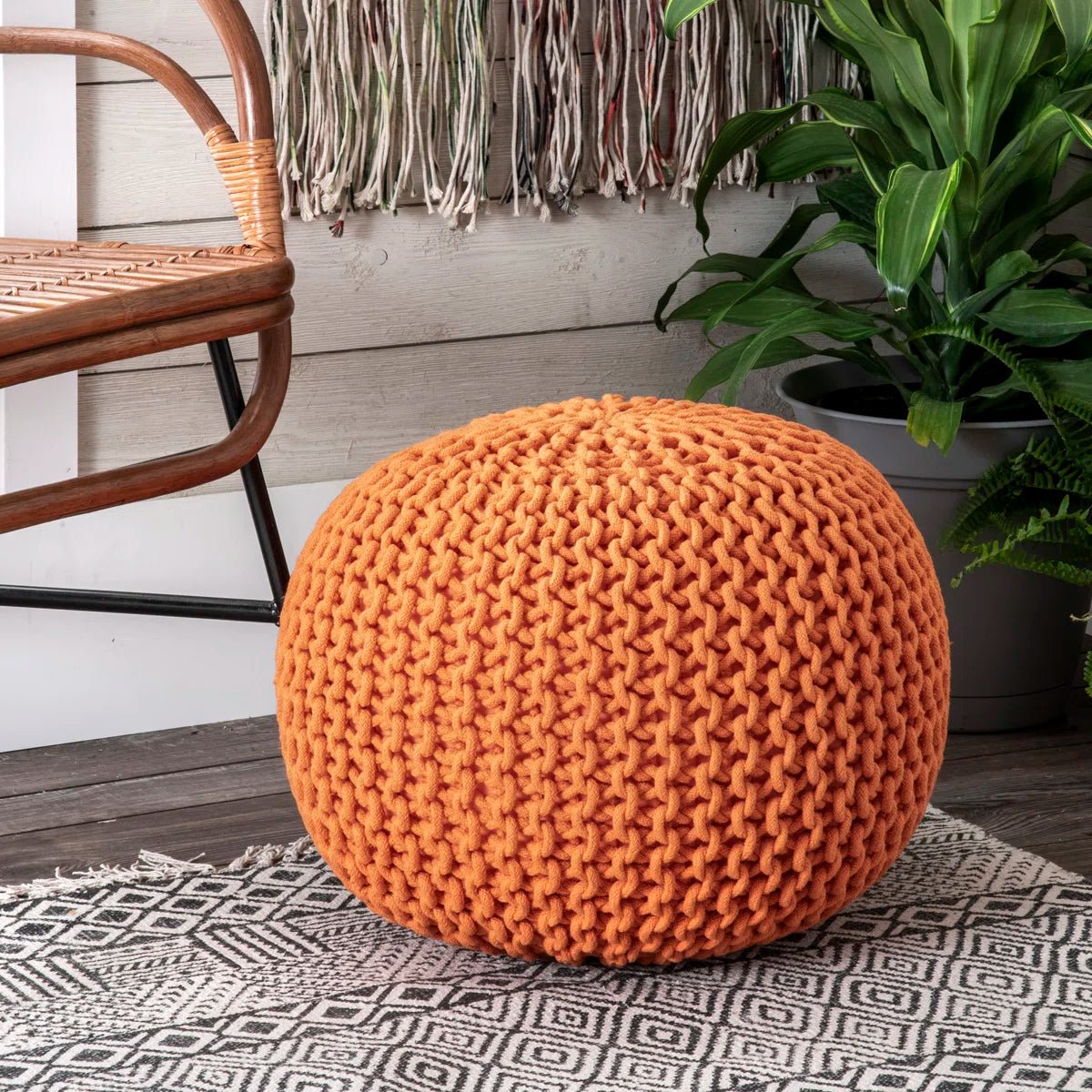 Dadash Upholstered Pouf - From Where - 