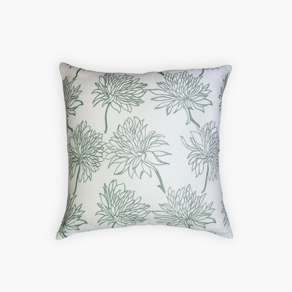 Dahlia - Pure Linen Throw Pillow Cover - From Where Finds - 