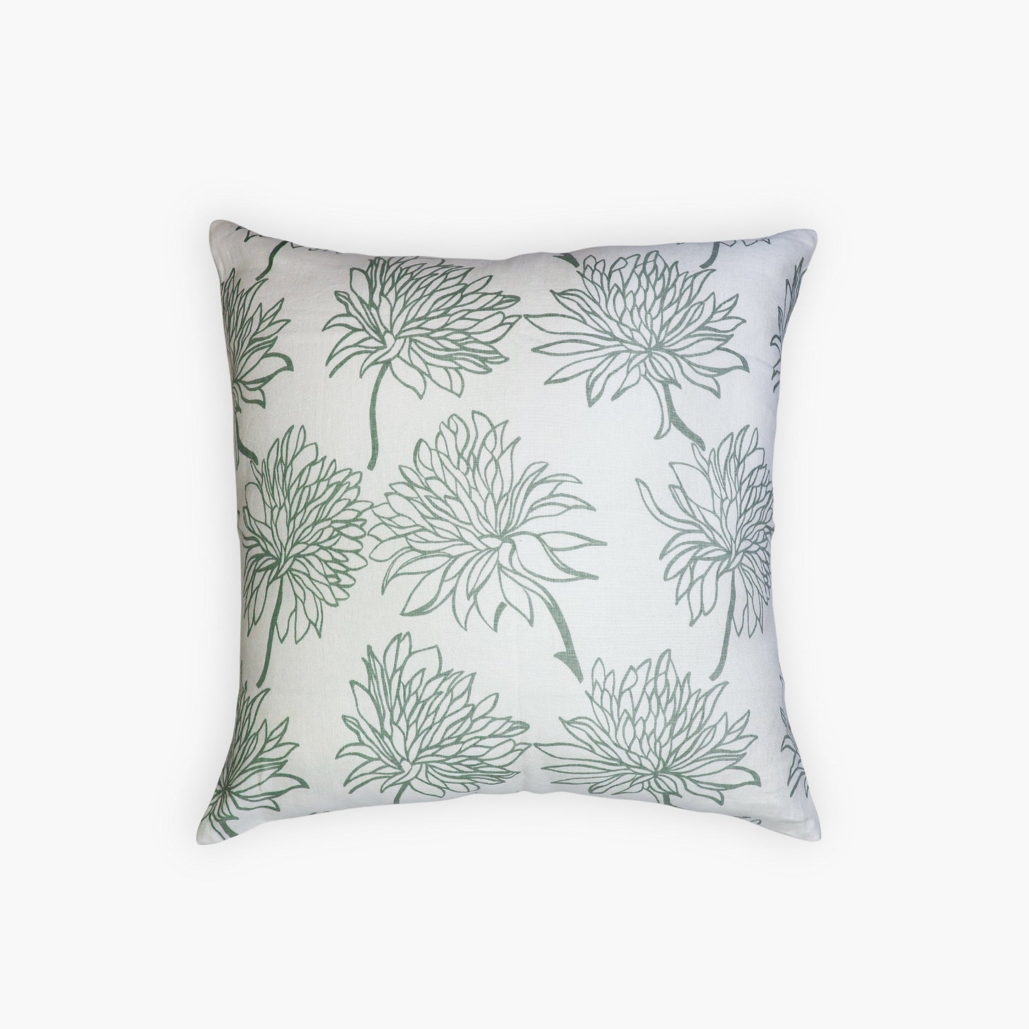 Dahlia - Pure Linen Throw Pillow Cover - From Where Finds - 