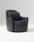 Dallas Leather Swivel Chair - From Where - 