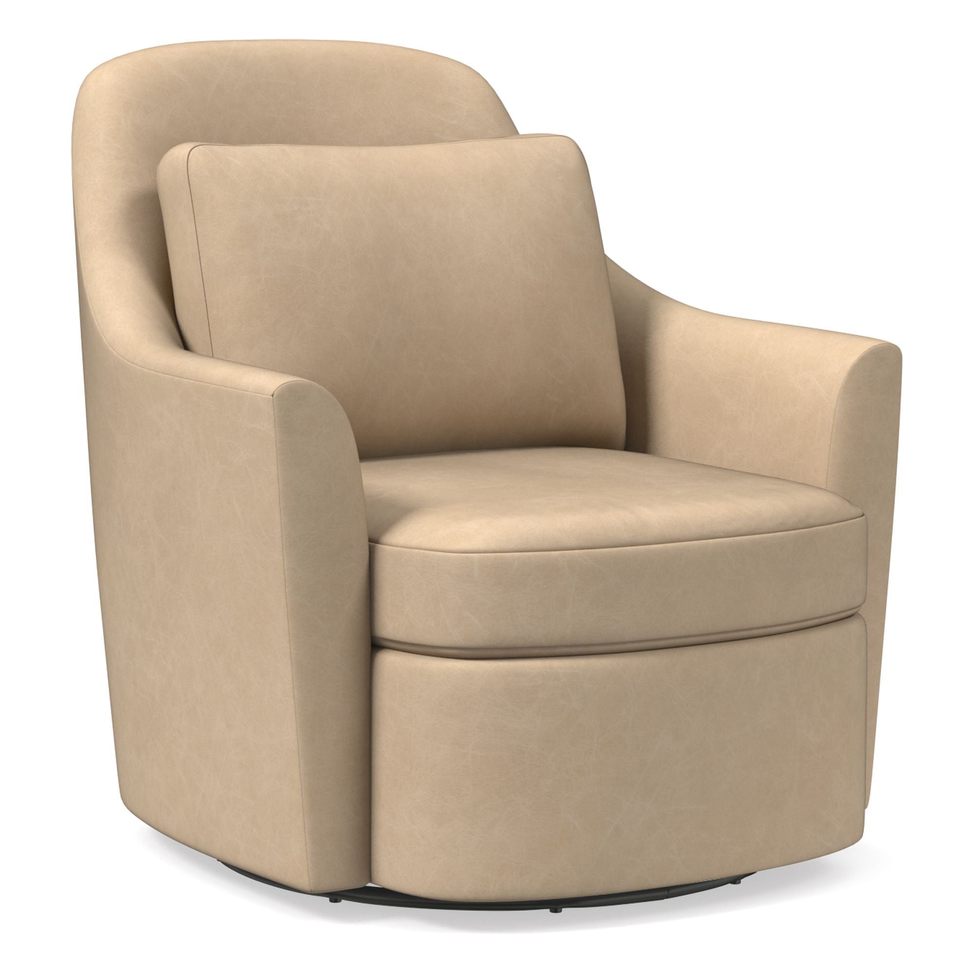 Dallas Leather Swivel Chair - From Where - 