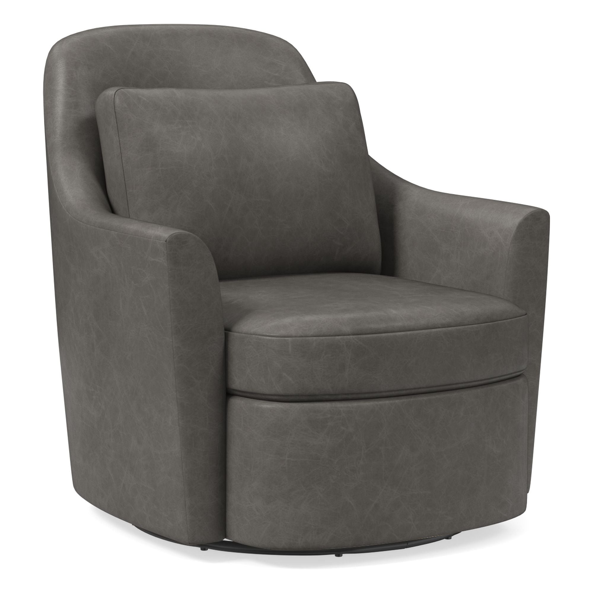 Dallas Leather Swivel Chair - From Where - 