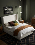 Dalton Bed with Wingback Headboard - From Where Finds -