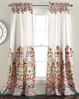 Damask Print Bohemian Style Curtain - From Where - 