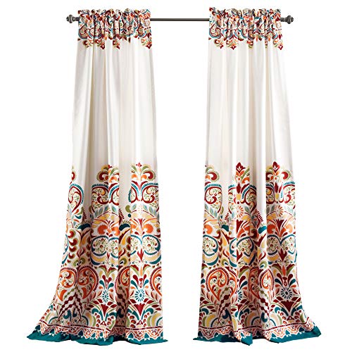 Damask Print Bohemian Style Curtain - From Where - 
