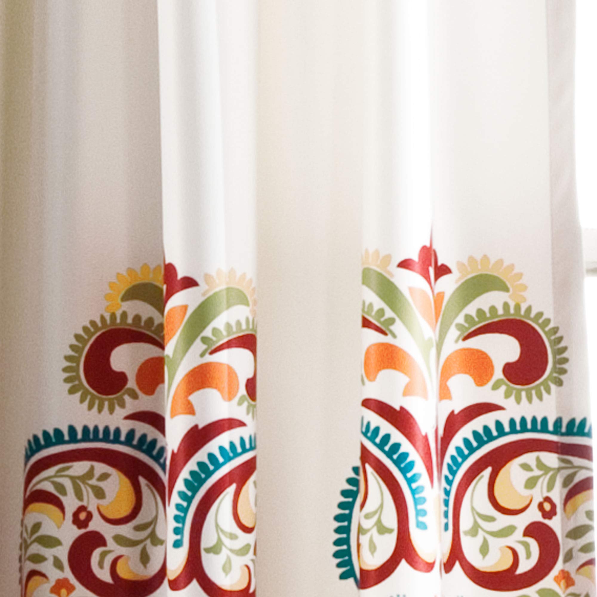 Damask Print Bohemian Style Curtain - From Where - 