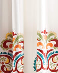 Damask Print Bohemian Style Curtain - From Where - 