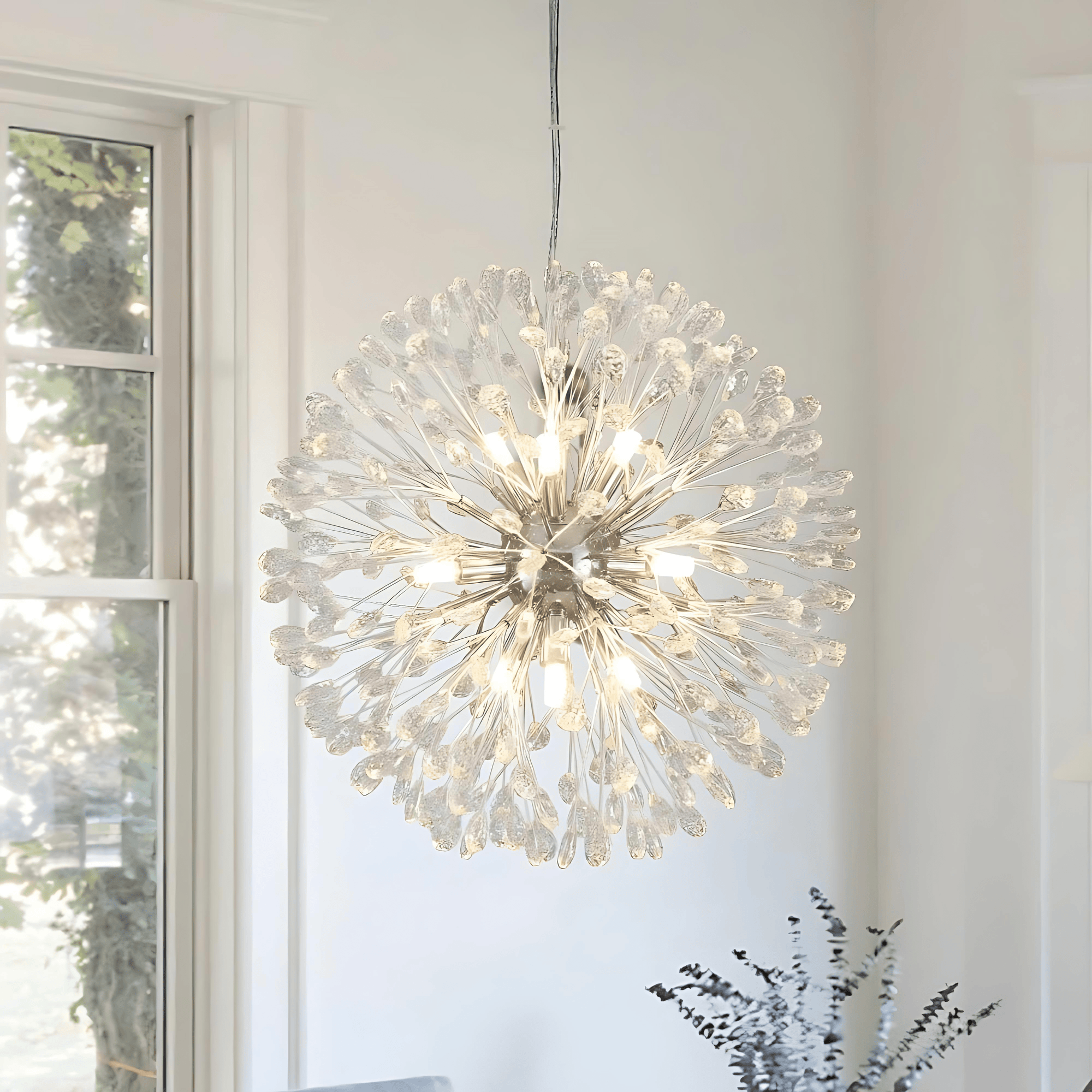 Dandelion Crystal Firework Chandelier - From Where - 