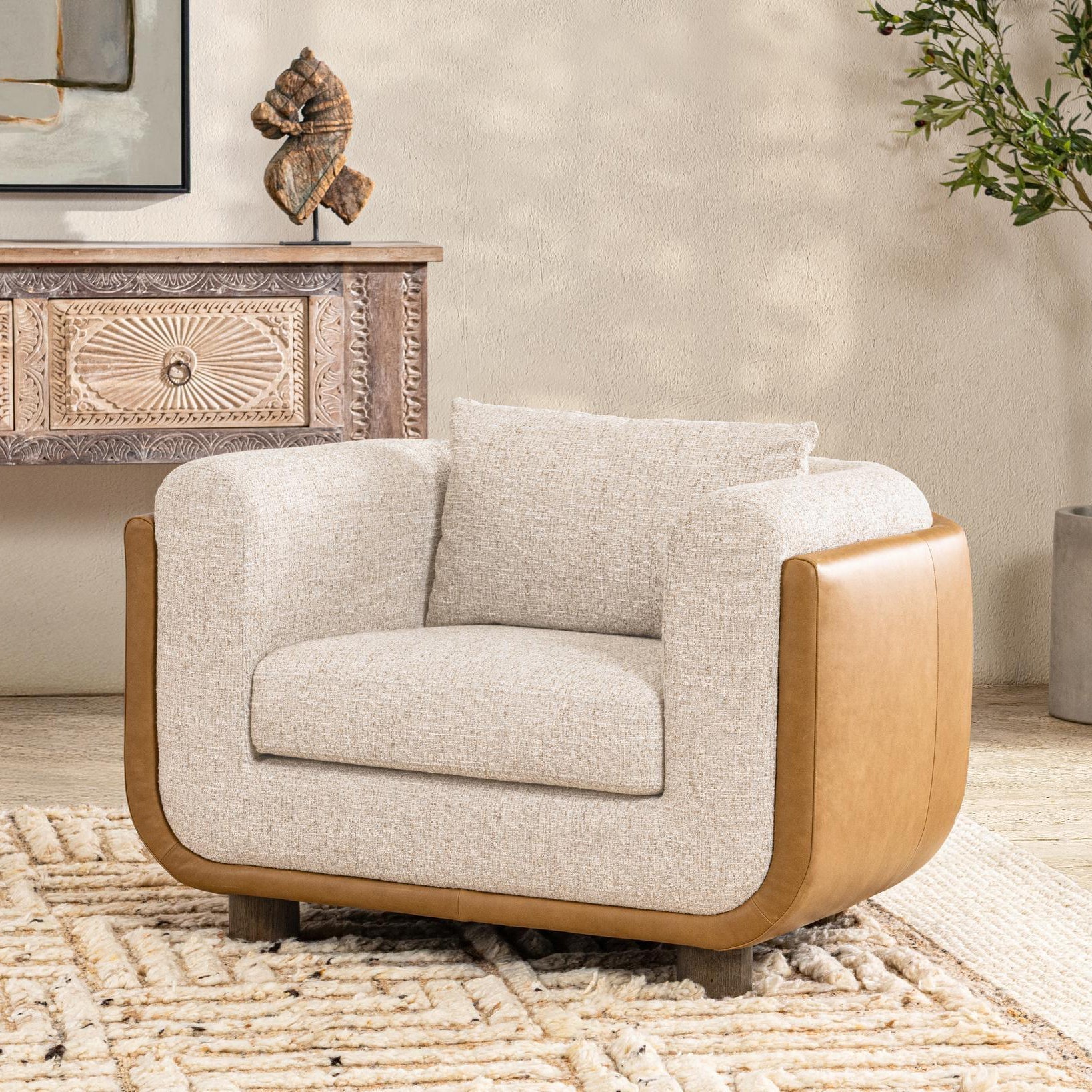 Dania Accent Chair - From Where Finds - 