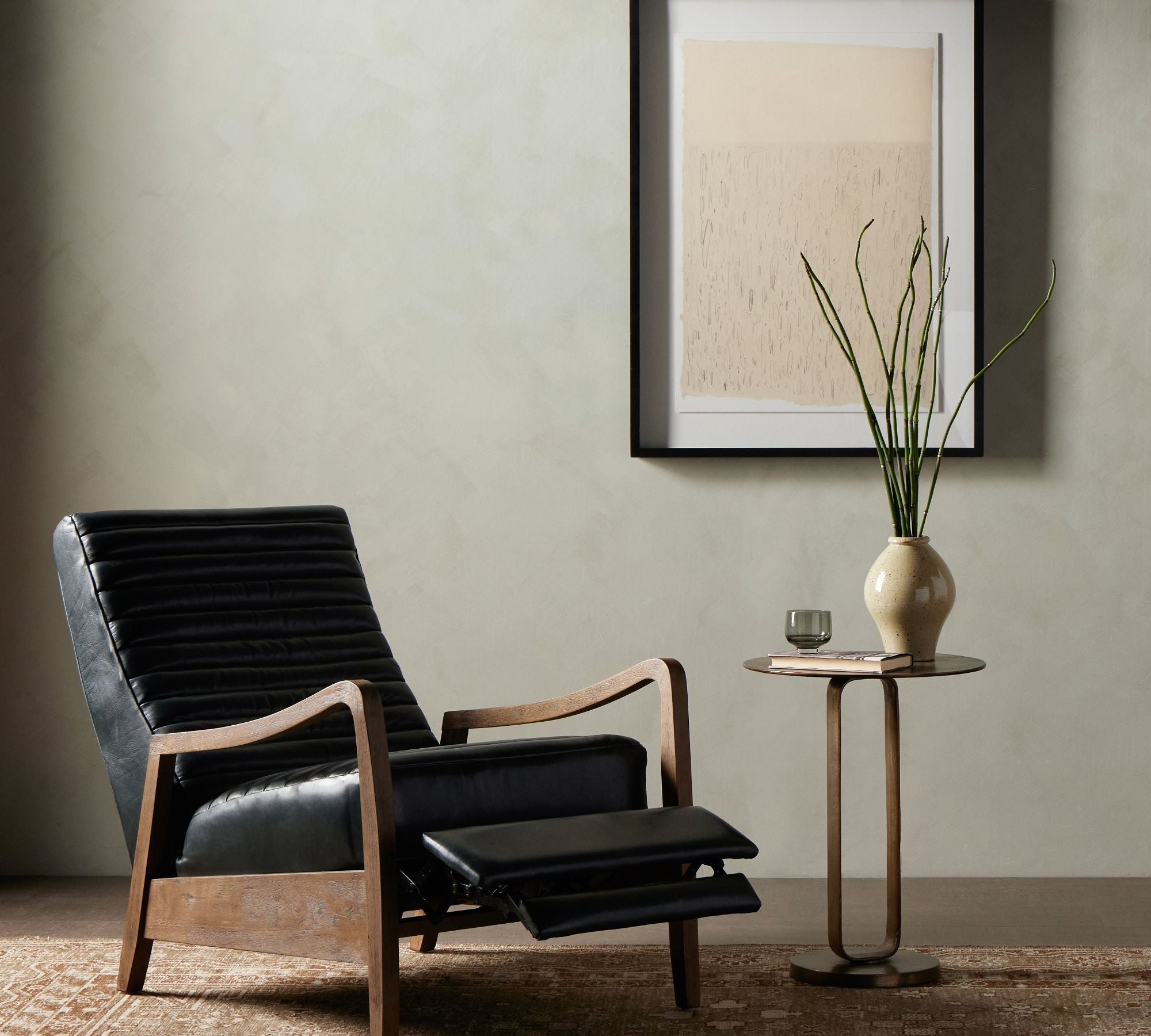 Daphne Leather Recliner - From Where Finds -