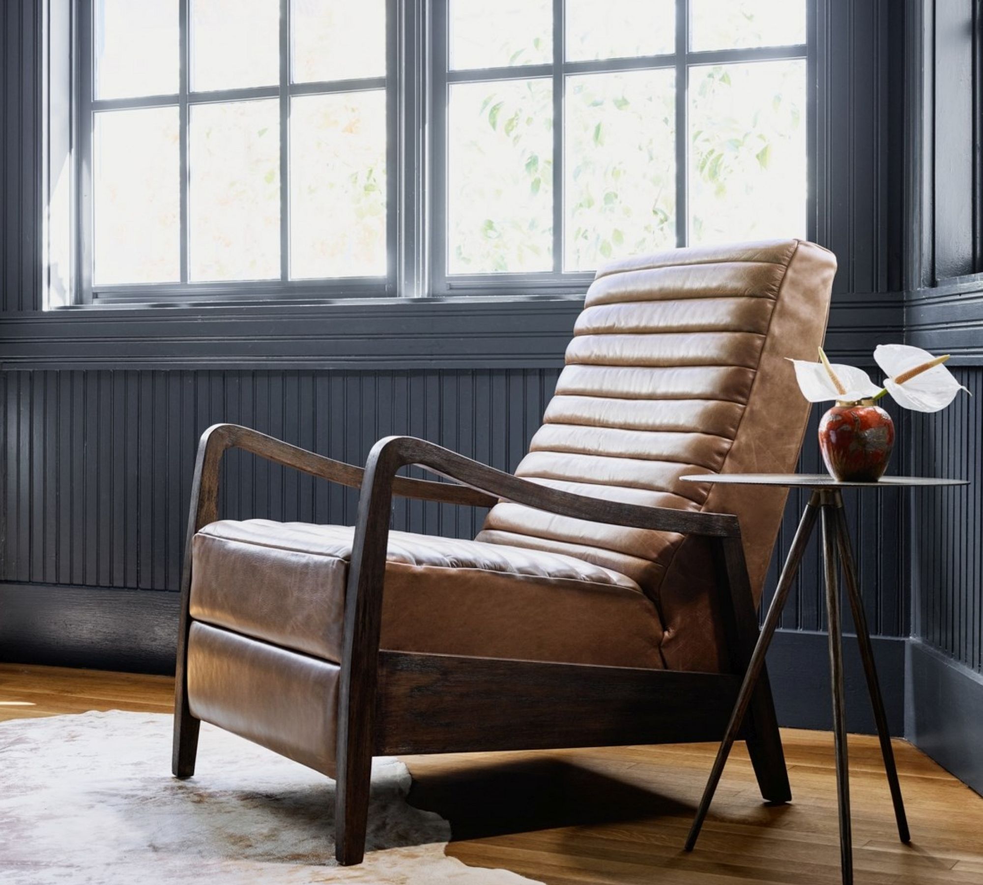 Daphne Leather Recliner - From Where Finds - 