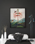 Dark Floral Wall Art (X - Large) - From Where - 