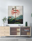 Dark Floral Wall Art (X - Large) - From Where - 