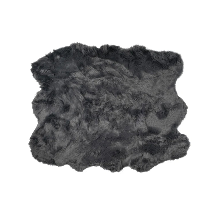 Oguz Faux Sheepskin Fur Area Rug