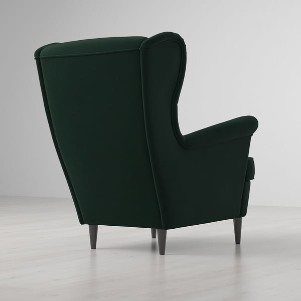 Dark Green Wing Chair - From Where - 