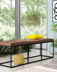 Darren Polyester Blend Upholstered Bench - From Where - 