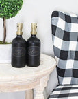 Darware Black & Gold Glass Soap Dispenser - From Where - 