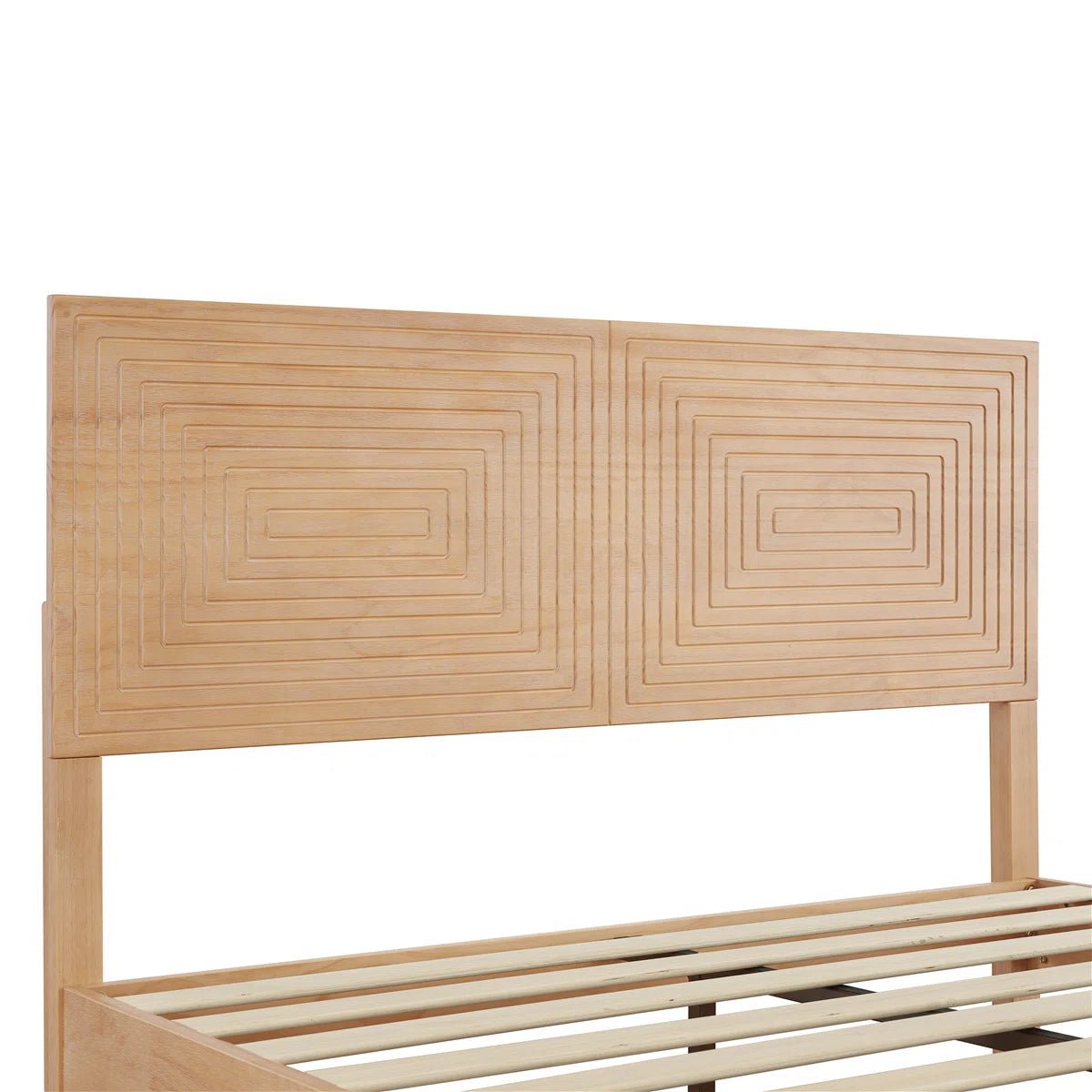 Davari Solid Wood Platform Bed - From Where - 