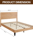 Davari Solid Wood Platform Bed - From Where - 