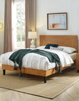 Davari Solid Wood Platform Bed - From Where - 