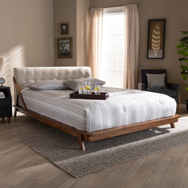 Dawniel Tufted Low Profile Platform Bed - From Where - 