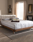 Dawniel Tufted Low Profile Platform Bed - From Where - 