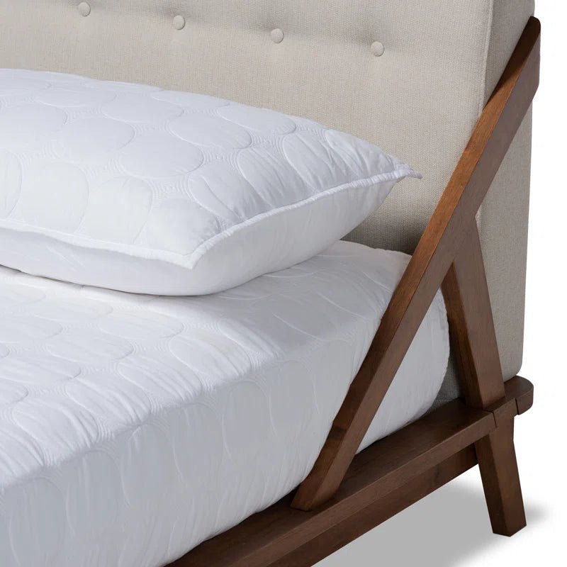 Dawniel Tufted Low Profile Platform Bed - From Where - 