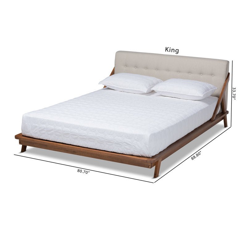 Dawniel Tufted Low Profile Platform Bed - From Where - 