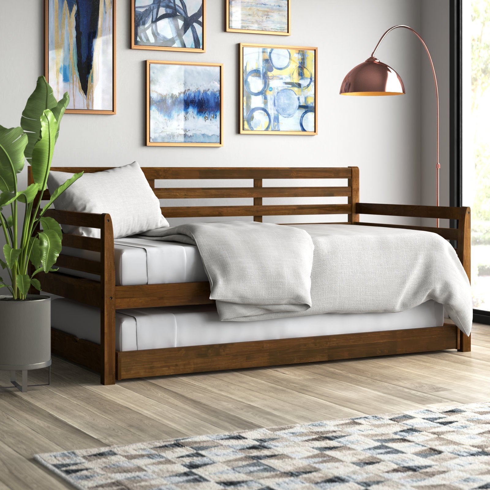 Daybed with Pop Up Trundle Bed - From Where - 