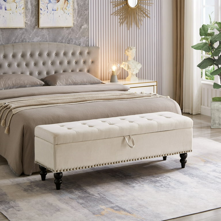 https://www.walmart.com/ip/59-Ottoman-Bench-Build-in-Storage-Folding-Storage-Linen-Wood-Legs-Upholstered-Bedroom-Button-Tufted-Entryway-Bedroom-Beige/5434653978